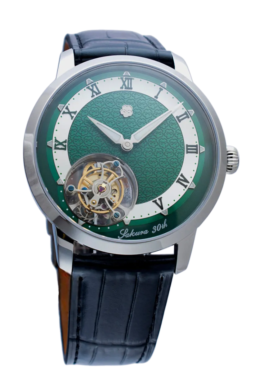 30TH07; Version: green dial, no gem on bezel