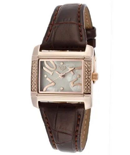 White Pearl Tone Brown Leatherette