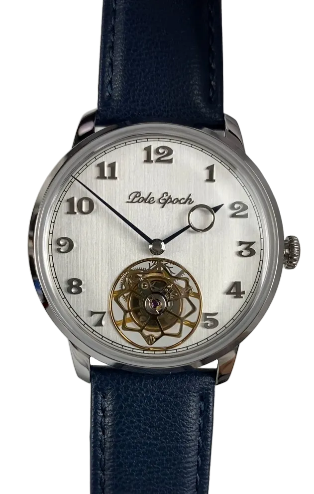 Ji Chen 001; Gem-set & engraved back; Steel color dial